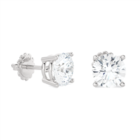 Earrings Ama Woman in White Gold Diamante Lab Grown 1.40 Ct AMA-OR-101M-16 CT 1,40 - AMA-OR-101M-16 CT 1,40